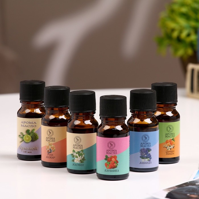 Аромамасло, набор (6 в 1), по 10 мл Аромамасло, набор (6 в 1), по 10 мл "Богатство Аромата" №2