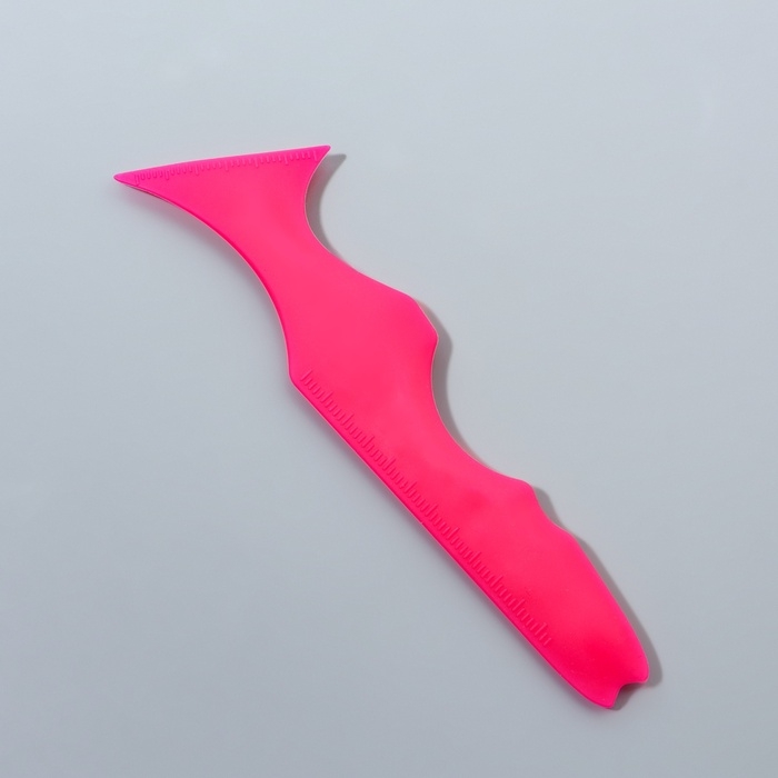 Трафарет для нанесения макияжа, 15 &times; 4,5 &times; 0,7 см, цвет розовый