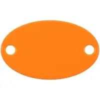 Шильдик металлический Alfa Oval, оранжевый неон Шильдик металлический Alfa Oval, оранжевый неон