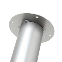 Опора регулируемая для стола, круглая, серебро D-50мм