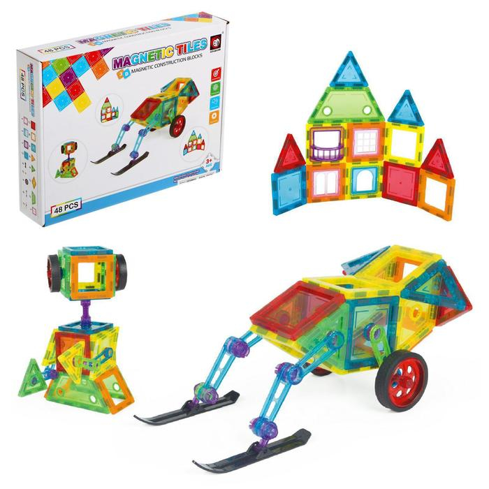 Конструктор магнитный &laquo;Магический магнит&raquo;, 48 деталей