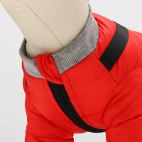 Комбинезон "Чудо" , размер 10 (ДС 25 см, ОГ 34 см, ОШ 24 см), чёрно-красный Комбинезон "Чудо" , размер 10 (ДС 25 см, ОГ 34 см, ОШ 24 см), чёрно-красный