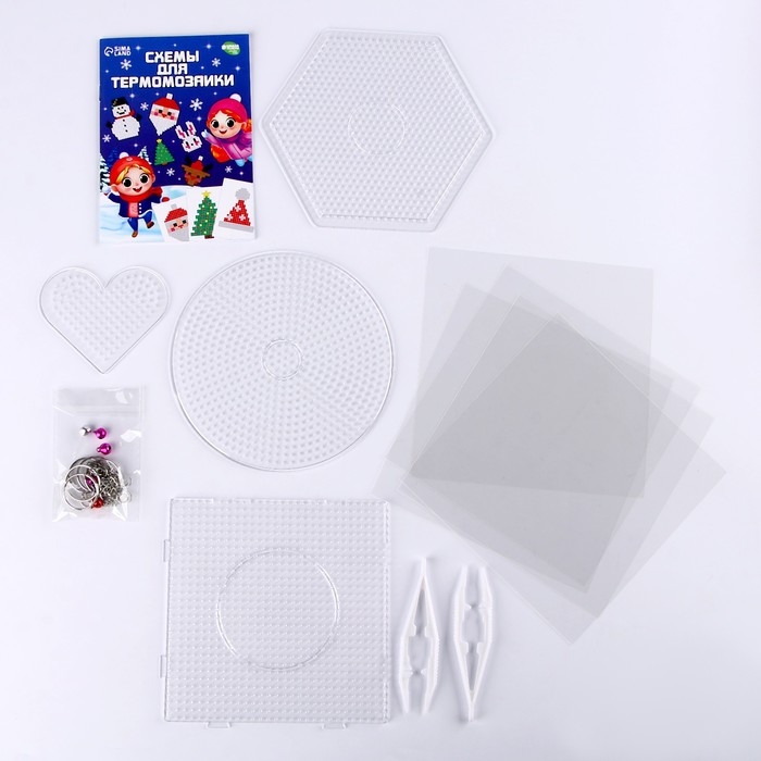 Термомозаика на новый год &laquo;Новый год!&raquo;, 36 цветов, новогодний набор для творчества