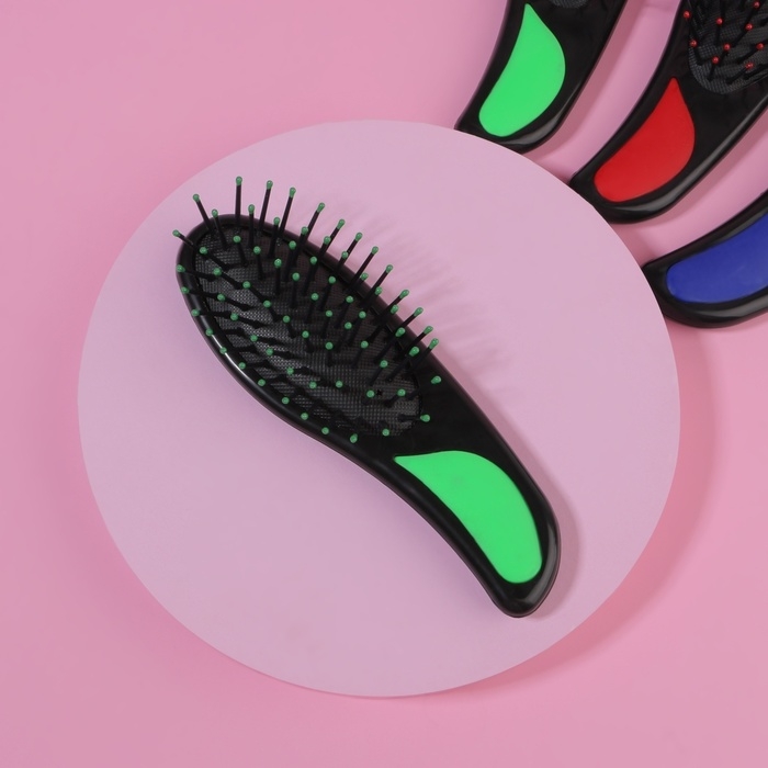 Расчёска массажная, 4 × 14,5 см, цвет МИКС Расчёска массажная, 4 × 14,5 см, цвет МИКС