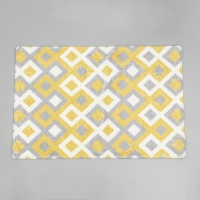 Коврик для ванной SAVANNA &laquo;Роиз&raquo;, 60&times;90 см, цвет горчично-серый