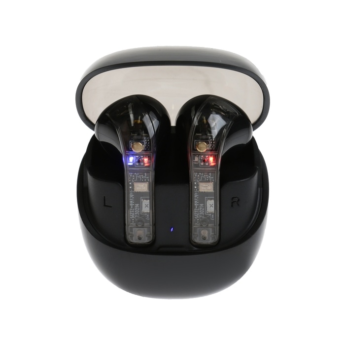 Наушники беспроводные R20, TWS, вкладыши, BT 5.3 , 30/200 мАч, шумоподавление, чёрные Наушники беспроводные R20, TWS, вкладыши, BT 5.3 , 30/200 мАч, шумоподавление, чёрные