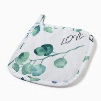 Прихватка "Этель" Eucalyptus 19х19см,100% хлопок, саржа 190 гр/м2 Прихватка "Этель" Eucalyptus 19х19см,100% хлопок, саржа 190 гр/м2