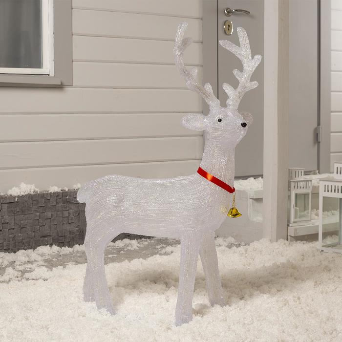 Светодиодная фигура &laquo;Олень&raquo; 57 &times; 90 &times; 25 см, акрил, 40 LED, 220 В, свечение мульти (RGB)