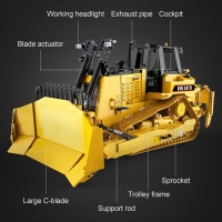 Конструктор радиоуправляемый «Строительный бульдозер», 2826 деталей, масштаб 1:17 Конструктор радиоуправляемый «Строительный бульдозер», 2826 деталей, масштаб 1:17