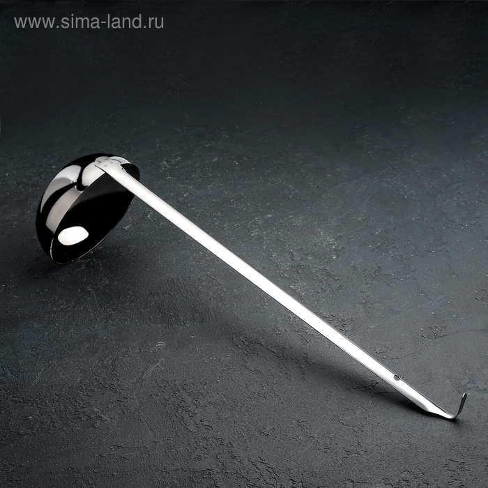 Половник из нержавеющей стали, 380 мл, 45&times;11,5 см, цвет серебряный