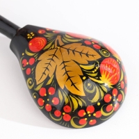 Набор &laquo;Хозяюшка&raquo;, 6 ложек и ваза, 13&times;9 см, хохлома