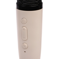 Мини караоке-система K12, 5 Вт, 2 микрофона, 800/400мАч, Jack 3.5, Type-С, USB, RGB,бежевая Мини караоке-система K12, 5 Вт, 2 микрофона, 800/400мАч, Jack 3.5, Type-С, USB, RGB,бежевая