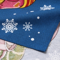 Набор полотенец Доляна "Праздничное веселье" 28х46 см - 6 шт, 100% хл, рогожка 164 г/м2 Набор полотенец Доляна "Праздничное веселье" 28х46 см - 6 шт, 100% хл, рогожка 164 г/м2