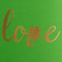 Коробка круглая, с тиснением"Love"салатовая,18*18*18см