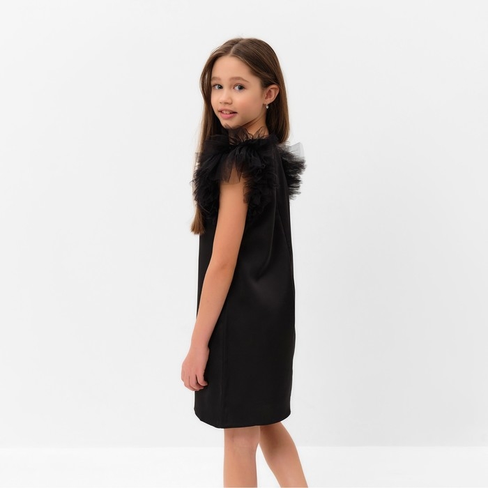 Новый год. Платье для девочки MINAKU: PartyDress цвет черный, рост 134 см