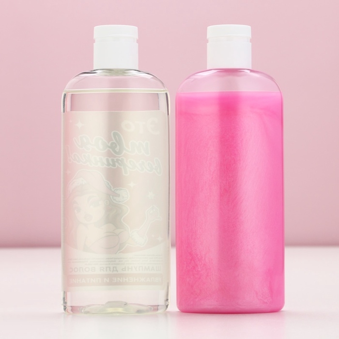 Подарочный набор косметики &laquo;Новый Год - время сиять!&raquo;, гель для душа и шампунь для волос, 2 х 250 мл, ЧИСТОЕ СЧАСТЬЕ