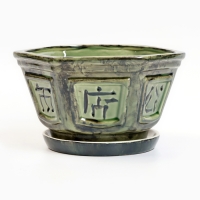 Набор горшков 3 шт. "Бансайка" зеленый: 6л, 2,3л, 1л Набор горшков 3 шт. "Бансайка" зеленый: 6л, 2,3л, 1л