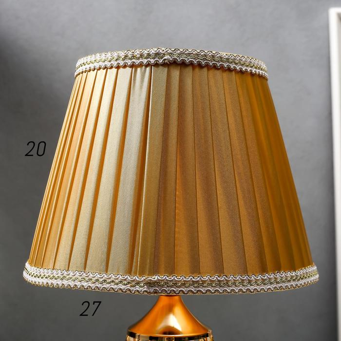 Лампа настольная 16433/1GD Е27 40Вт золото 25х25х41 см RISALUX