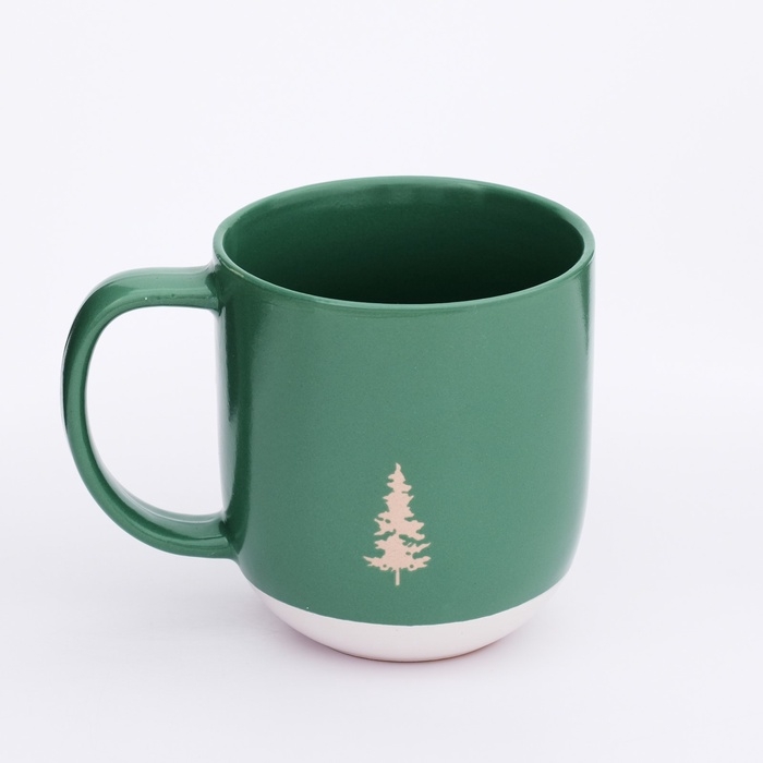 Кружка новогодняя керамическая &laquo;Зимний лес&raquo;, 400 мл