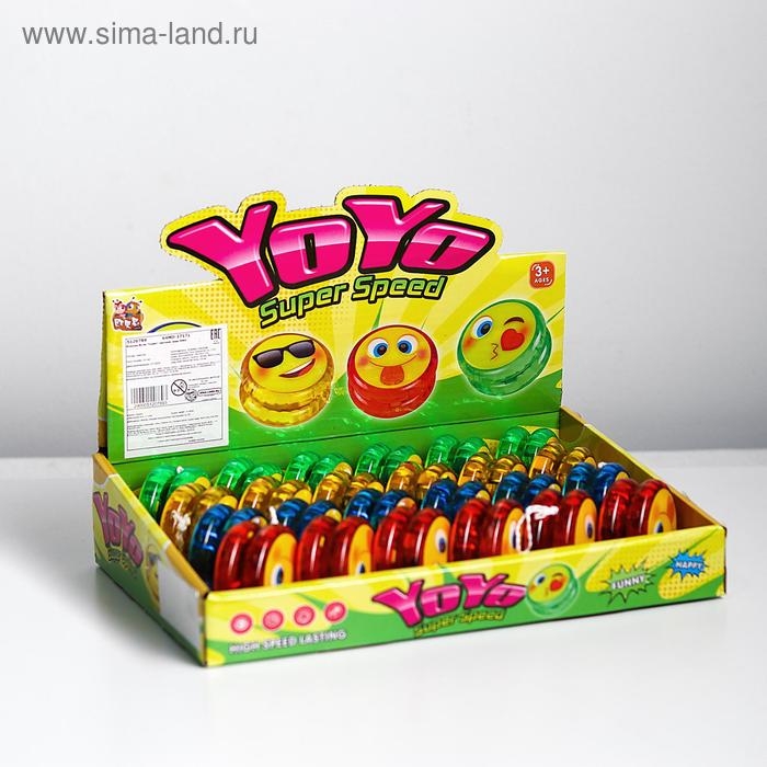 Йо-Йо «Смайл», световой, виды МИКС Йо-Йо «Смайл», световой, виды МИКС