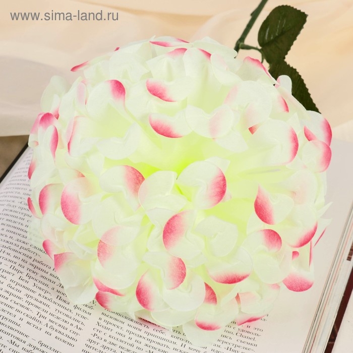 Цветы искусственные "Герань королевская" 16х60 см, жёлто-розовый