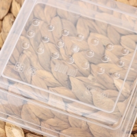 Набор пищевых контейнеров &laquo;Asti&raquo;, 3 шт, 500 мл, квадратный, прозрачные, крышка красная