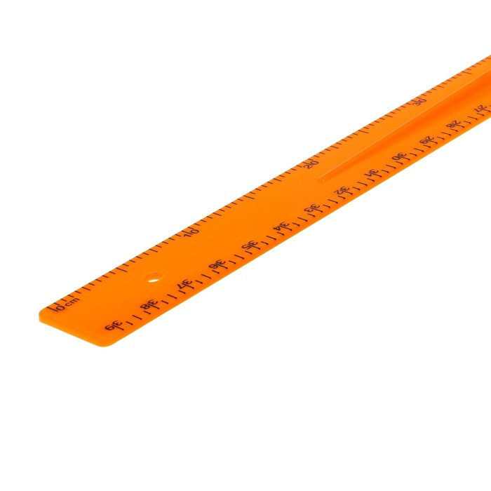 Линейка для школьной доски с держателем, 1 м, оранжевый Линейка для школьной доски с держателем, 1 м, оранжевый