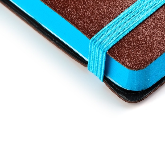 Ежедневник недатированный А5, 136 листов Megapolis Soft, на резинке, обложка искусственная кожа, цветной срез, ляссе, чёрный