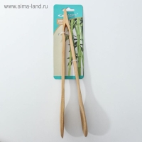 Щипцы кулинарные, 30 см, бамбук