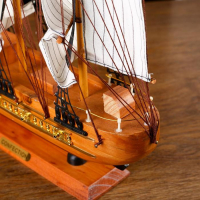 Корабль сувенирный средний «Астрильд», борта светлое дерево, паруса бежевые, 48,5х44х8 см Корабль сувенирный средний «Астрильд», борта светлое дерево, паруса бежевые, 48,5х44х8 см