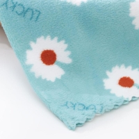 Салфетка для уборки Доляна &laquo;Ромашки&raquo;, микрофибра махровая, 30&times;30 см, цвет МИКС