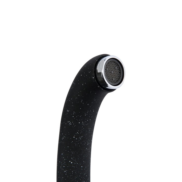 Смеситель для кухни Accoona A4040F, однорычажный, с гайкой, черный