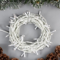 Гирлянда «Нить» 10 м, IP20, белая нить, 100 LED, свечение синее, 8 режимов, 220 В Гирлянда «Нить» 10 м, IP20, белая нить, 100 LED, свечение синее, 8 режимов, 220 В