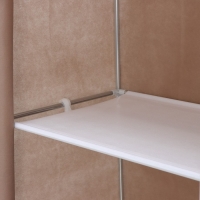 Шкаф тканевый каркасный, складной LaDо́m, 70&times;45&times;150 см, цвет бежевый