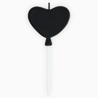 Свеча для торта «С днем рождения» чёрная, 5,5 х 12 см Свеча для торта «С днем рождения» чёрная, 5,5 х 12 см