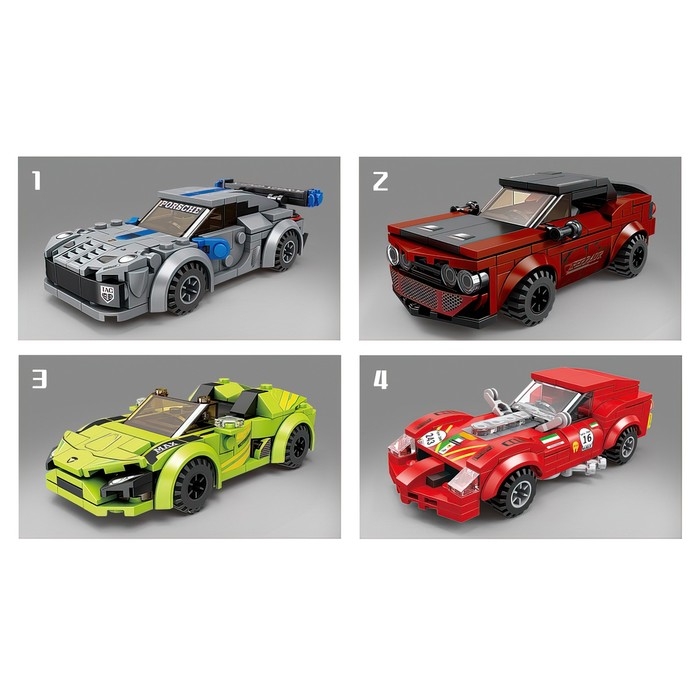 Конструктор &laquo;Гонка. Спорткар&raquo;, 142 детали