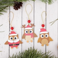 Подвеска новогодняя &laquo;Совята&raquo;, МИКС