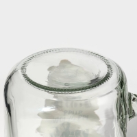 Кружка стеклянная Доляна «Вино», 450 мл, 10×7,5×13 см, с ручкой, крышкой и трубочкой Кружка стеклянная Доляна «Вино», 450 мл, 10×7,5×13 см, с ручкой, крышкой и трубочкой