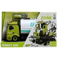 Конструктор винтовой &laquo;Автоцистерна&raquo;, стреляет водой, свет, звук, инерция, 60 деталей