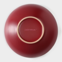 Миска керамическая Доляна «Ваниль», 700 мл, d=18 см, цвет бордовый Миска керамическая Доляна «Ваниль», 700 мл, d=18 см, цвет бордовый