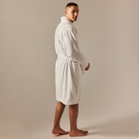 Халат махровый мужской SL HOME: Basic "Блан де Блан", размер L, 100% хлопок, 420 г/м2 Халат махровый мужской SL HOME: Basic "Блан де Блан", размер L, 100% хлопок, 420 г/м2