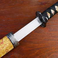 Сув. изделие катаны 3в1 на подставке, ножны ткань, драконы золото на бежевом 47/70/89см Сув. изделие катаны 3в1 на подставке, ножны ткань, драконы золото на бежевом 47/70/89см