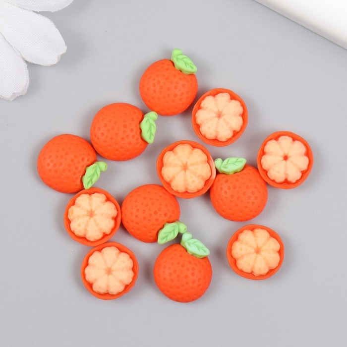 Декор для творчества пластик Декор для творчества пластик "Цитрусовый" н-р 12 шт 1,2х1,2 см