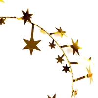 Новый год! Проволока для поделок и декора «Звёздочка» длина — 5 метров, цвет золотой Новый год! Проволока для поделок и декора «Звёздочка» длина — 5 метров, цвет золотой