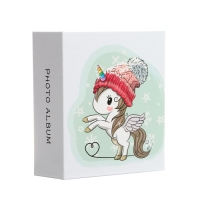 Фотоальбом на 100 фото 10х15 см "Единорог в шапочке" 17,8х14х5 см Фотоальбом на 100 фото 10х15 см "Единорог в шапочке" 17,8х14х5 см