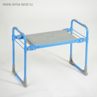 Скамейка-перевёртыш садовая Nika, складная, 56х30х42.5 см, голубая, нагрузка до 100кг Скамейка-перевёртыш садовая Nika, складная, 56х30х42.5 см, голубая, нагрузка до 100кг