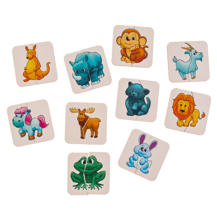 Картинки-половинки &laquo;Зверушки&raquo;