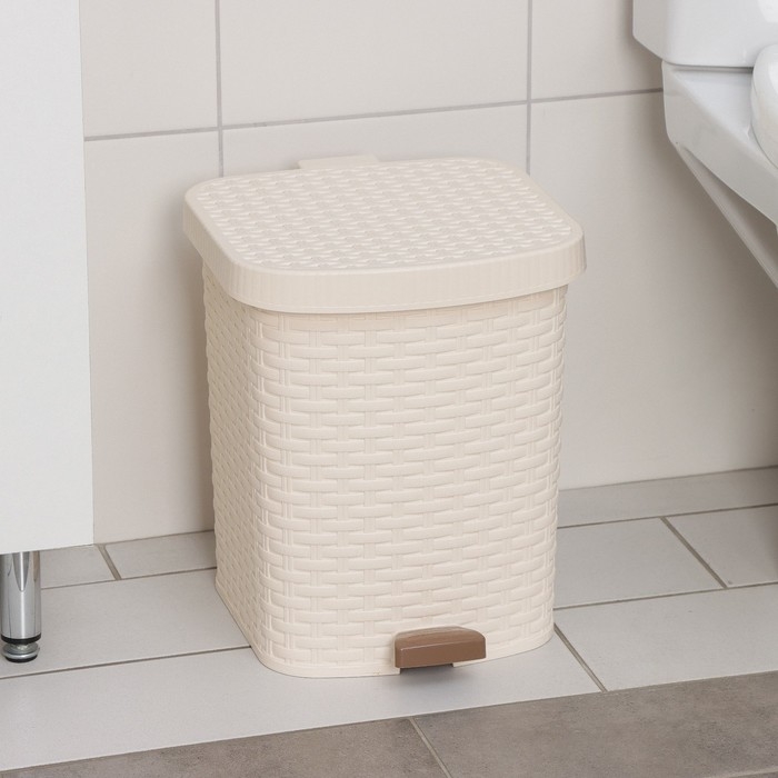 Контейнер для мусора с педалью &laquo;Артлайн&raquo;, 12 л, цвет МИКС