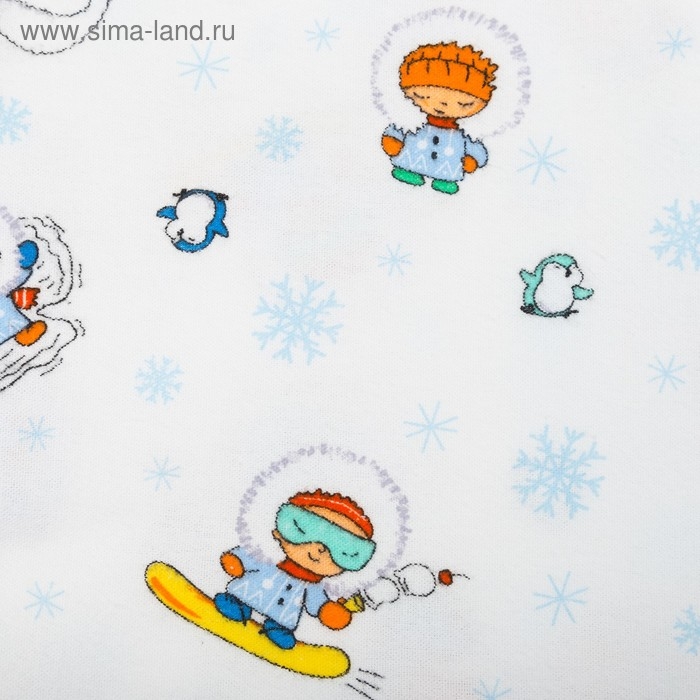 Набор пелёнок фланелевых (5 шт.), размер 120х90см, МИКС, К729-05 Набор пелёнок фланелевых (5 шт.), размер 120х90см, МИКС, К729-05