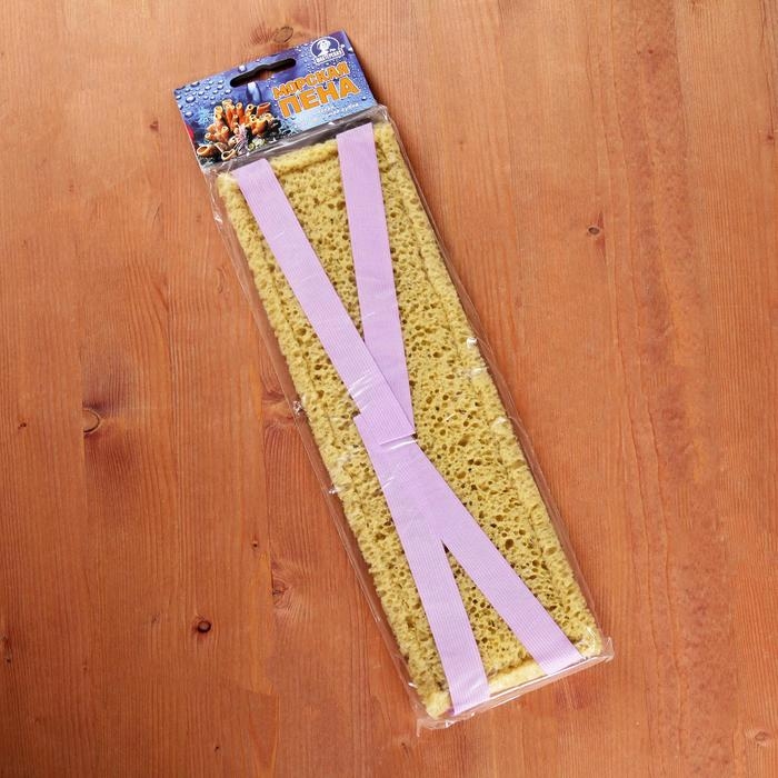 Губка для тела мягкая «Морская пена», 38×12 см, цвет МИКС Губка для тела мягкая «Морская пена», 38×12 см, цвет МИКС